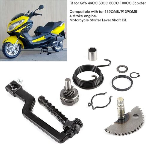 لدراجة نارية ركلة البداية 150cc Gorgeri دراجة نارية ركلة البداية رافعة عمود التروس مناسبة للسكوتر GY6 49CC 50CC 80CC 100CC in Saudi Arabia
