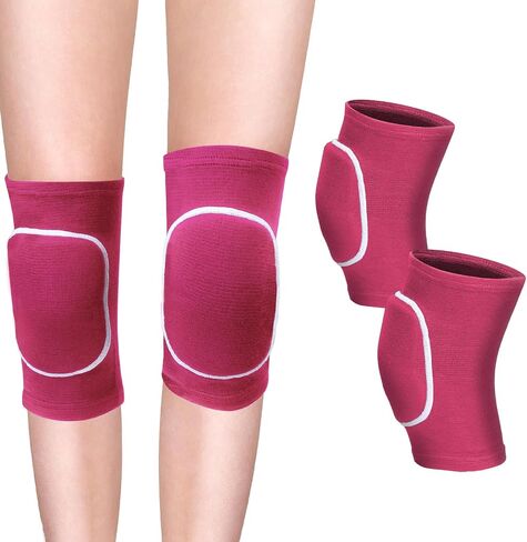 2 Pcs Dancing Knee Pads Women Volleyball Womens Knee Pads Football Knee Support Pad Anti Slip Sponge Knee Pads Elastic Soft Knee Protectors Soft Breathable Knee Pads for Men Women in Saudi Arabia