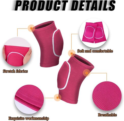 2 Pcs Dancing Knee Pads Women Volleyball Womens Knee Pads Football Knee Support Pad Anti Slip Sponge Knee Pads Elastic Soft Knee Protectors Soft Breathable Knee Pads for Men Women in Saudi Arabia