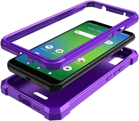 for ATT Vista 2023 Case with Screen Protector,ATT Vista Case Full Body Protection Front PC Back Soft Silicone Bumper,ATT Vista Cover Heavy Duty Protection Shockproof Corner for ATT Vista Red in Saudi Arabia