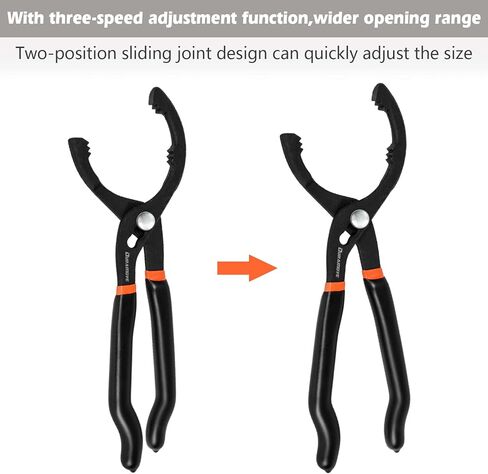كماشة فلتر الزيت مقاس 12 بوصة، أداة إزالة مفتاح الربط البلاستيكية القابلة للتعديل. in Kuwait