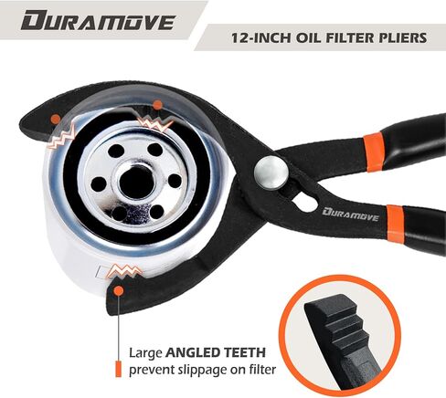 كماشة فلتر الزيت مقاس 12 بوصة، أداة إزالة مفتاح الربط البلاستيكية القابلة للتعديل. in Kuwait