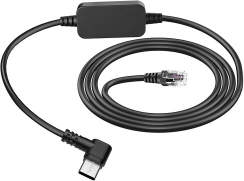 PD3.0 Radar Detector Cable, with Type-C to RJ11 Plug ,Replacement Radar Detectors Power Cable,for Escort Passport 9500i MAX360 Uniden R1 R3 DFR8 DFR9 Radenso XP Beltronics STI Radar Detector and more | Compatible with Escort Passport 9500i, MAX360, Uniden in Kuwait