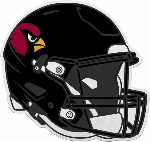 راية على شكل خوذة كرة القدم NFL ثلاثية الأبعاد من Rico Industries - ديكور المنزل وغرفة المعيشة - لباد ناعم EZ للتعليق in Saudi Arabia