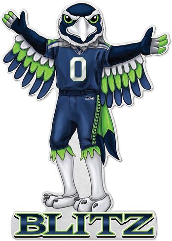 Rico Industries NFL Football Mascot Shape Cut Pennant - Home and Living Room Décor - Soft Felt EZ to Hang in Kuwait