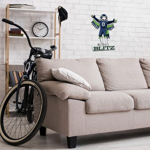 Rico Industries NFL Football Mascot Shape Cut Pennant - Home and Living Room Décor - Soft Felt EZ to Hang in Kuwait