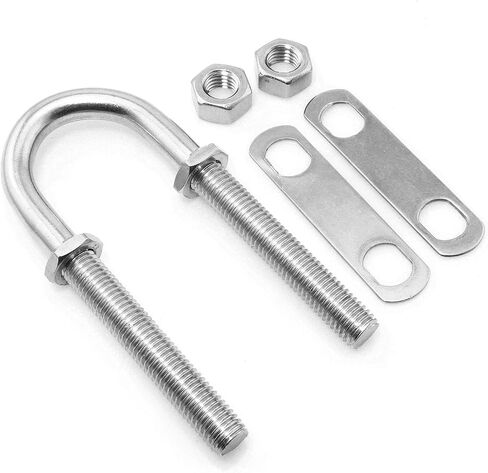 Stainless Steel Marine Boat Stern Bow Eye Tie Down U Bolt 1/2" Dia 3" Thread Length Boat Accessories Marine U Bolt in Saudi Arabia