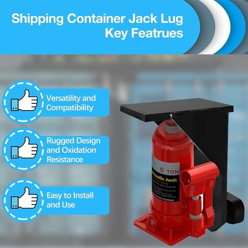 عروة رافعة حاوية الشحن - مرفق تسوية جاك لمستوى حاوية التخزين (أسود) in Kuwait