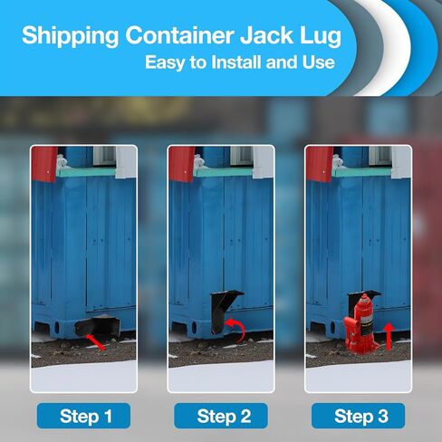 عروة رافعة حاوية الشحن - مرفق تسوية جاك لمستوى حاوية التخزين (أسود) in Kuwait