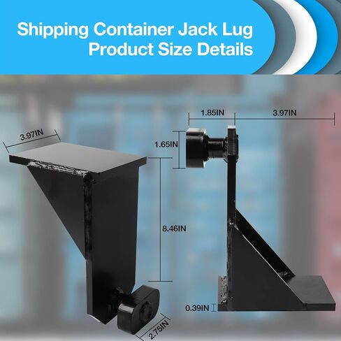 عروة رافعة حاوية الشحن - مرفق تسوية جاك لمستوى حاوية التخزين (أسود) in Kuwait