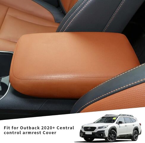 INTGET غطاء وحدة التحكم المركزية للسيارة لعام 2023 2024 Subaru Outback Legacy Accessories 2022 2020 2021 غطاء مسند ذراع جلدي غطاء مسند ذراع غطاء واقي مقعد (نيوبرين) in Kuwait