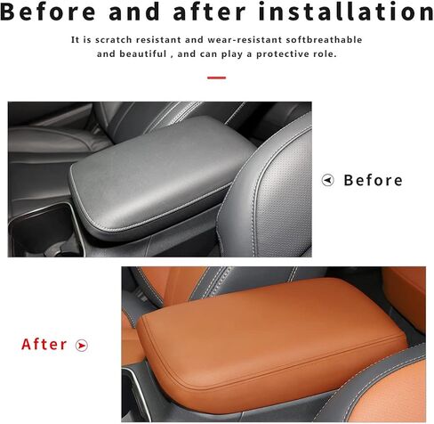 INTGET غطاء وحدة التحكم المركزية للسيارة لعام 2023 2024 Subaru Outback Legacy Accessories 2022 2020 2021 غطاء مسند ذراع جلدي غطاء مسند ذراع غطاء واقي مقعد (نيوبرين) in Kuwait