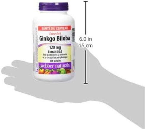 webber naturals Ginkgo Biloba 120mg 300 Softgels in Saudi Arabia