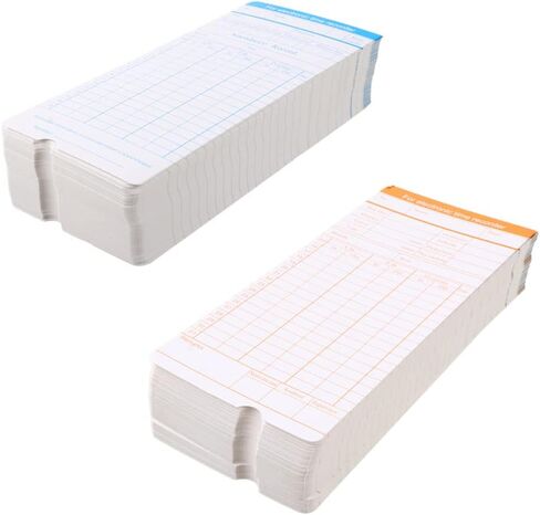 بطاقات ساعة زمنية شهرية من NUOBESTY، بطاقات زمنية، مسجلات رواتب الحضور لموظفي الشركة، مكتب المصنع، 200 ورقة in Kuwait