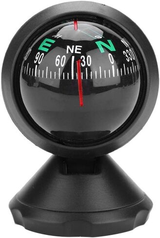 Car Ball Compass, Black Mini Adjustable Ball Night Vision Compass for Boat/Marine Boat/Truck/Caravan in Saudi Arabia