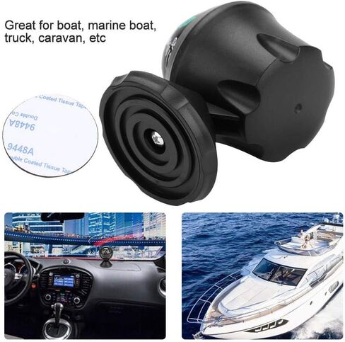 Car Ball Compass, Black Mini Adjustable Ball Night Vision Compass for Boat/Marine Boat/Truck/Caravan in Saudi Arabia