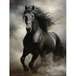 SKRYUIE Paint by Numbers Kit for Adults Beginner Horse, Acrylic Oil Painting by Numbers Kits with PaintBrushes Paintwork Art Canvas for Home Decor 16x20 inch / 40x50 cm B1608