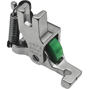 1 PCS Steel Roller Invisible Zipper Presser Foot S518L/T168 with Roller Wheel Foot for Industrial Sewing Machine