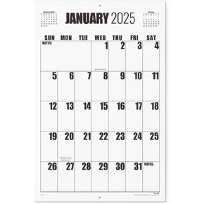 Wall Calendar 2025, Nekmit 2025 Wall Calendar from January 2025 to July 2026, 22 3/4" x 14 3/4", Large Print Big Grid Wall Calendar, 18 Monthly Calendar Perfect for Organizing & Planning