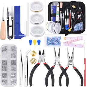 Jewelry Making Tools with Jewelry Making Supplies Kit, Jewelry Wires and Jewelry Findings for Jewelry Repair and Beading