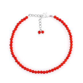Natural Real Crystal Quartz Crystals Bracelet, 3mm Best Grade Micro Cut Beads, Chakra Healing Gemstone, Beautiful Simple Jewelry, Silver Plated Jewelry 8 inch