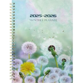 2025-2026 Monthly Planner Only with Monthly Direction, January 2025 to December 2026, 2 Year Monthly Planner/Calendar with Month Tabs, Spiral Bound, Plastic Soft Cover for Work School