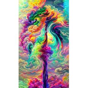 JATOK 5D Diamond Painting Kits for Adults (27.56 x 15.7 inch) DIY Large Elephant Full Round Drill Cross Stitch Embroidery Pictures Arts Paint by Number Kits Diamond Painting Kits for Home Wall Decor