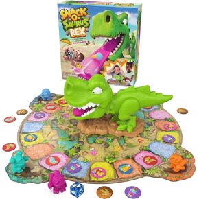Spin Master Games, Snack-O-Saurus Rex, Interactive Dinosaur Toy for Kids, Board Games for Family Night, 2-4 Players, for Ages 5 & Up
