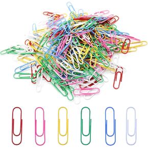Zlongron 100pcs مقاطع ورقية صغيرة ، مقاطع ورقية قابلة لإعادة الاستخدام ، مقاطع ورقية متينة ومضادة للعبث ، مناسبة جدًا للمدارس والمكاتب والتنظيم الشخصي للكتب والملفات in Kuwait