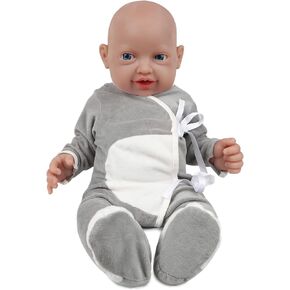 Vollence 14 inch Full Body Silicone Baby Dolls That Look Real, Not Vinyl, Soft Realistic Newborn Baby Dolls Birthday Gifts for Kids, Girl