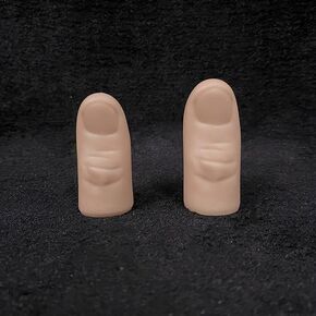 SUMAG 5 Pcs Thumb Tip Magic Tricks Magician Accessory Close up Illusions Gimmick Mentalism Prop Fake Thumb Tip Silk Vanish Magic (5 Pcs Large Size)