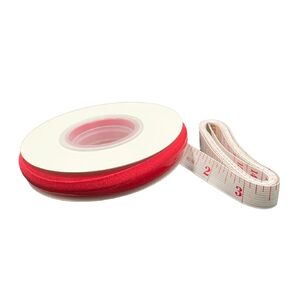 Non-Slip Stretchy Silicone Elastic Tape 5/8 Inch Width,Silicone Gripper Tape for Clothing.for DIY Garment Accessory & Hairbow 5 Yards per Roll,Multi Colors (Red)