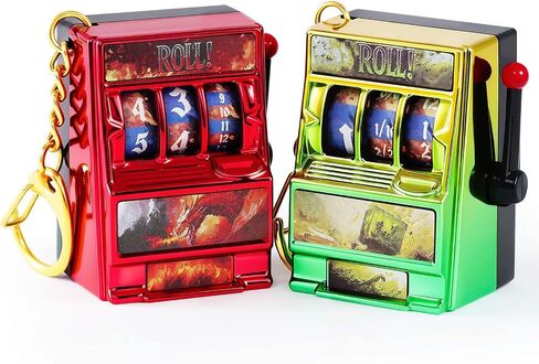 DND Dice Set, Mini Slot Machine Dice for Dungeons and Dragons Role Playing Game, Unique Plastic Dice Suitable for DND Player (Dragon and Cthulhu) in Saudi Arabia