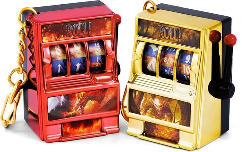 DND Dice Set, Mini Slot Machine Dice for Dungeons and Dragons Role Playing Game, Unique Plastic Dice Suitable for DND Player (Dragon and Cthulhu) in Saudi Arabia