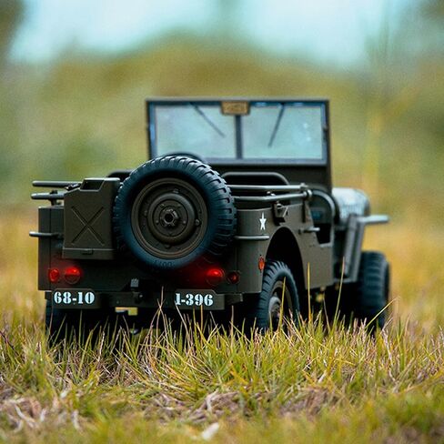 Remote Control Car, 2.4Ghz 4WD Off Road RC Jeep Rock Crawler Vehicle with Linked Lights, 1:10 Scales All Terrain Remote Control Trucks RTR Hobby RC Car for Kids Adults in Saudi Arabia