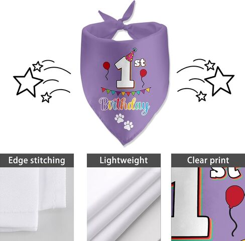 Birthday Bandanas for Pets - Photo Props & Party Decorations in Kuwait