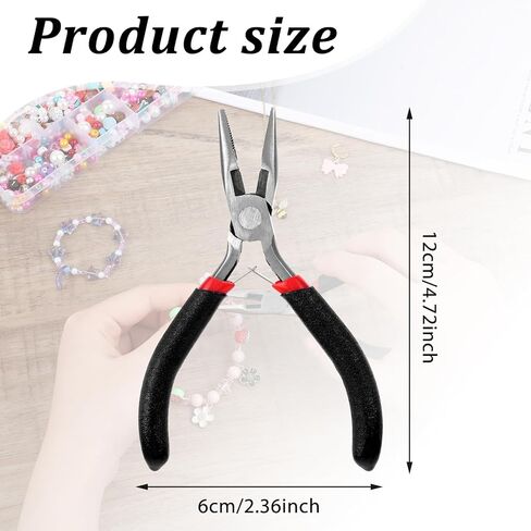 كماشة إبرة الأنف ، كماشة 5 بوصات من المجوهرات الأسود الطويل الأنف كماشة مصغرة لمجوهرات صنع مجوهرات إصلاح مجوهر in Kuwait