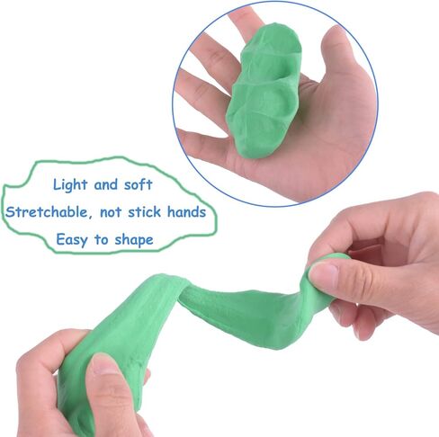 Air Dry Clay 24 Colors, Modeling Clay for Kids, DIY Molding Magic Clay, Toy Gifts for Age 3+ Years Old Boys Girls Kids in Saudi Arabia