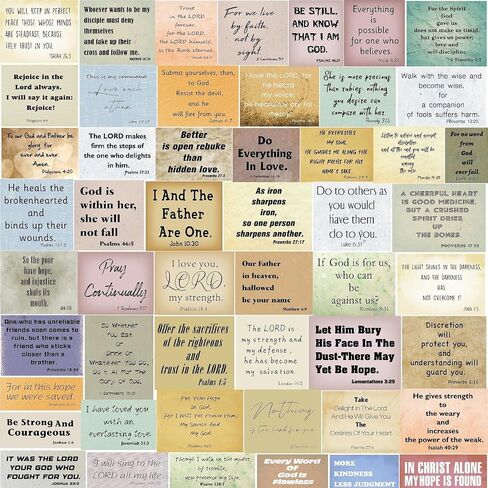 200pcs ملصقات آية الكتاب المقدس عتيقة (بدون تكرارات) ، مستلزمات دراسة الكتاب المقدس ، لوازم اليومية للكتاب المقدس ، ملصقات مسيحية ملهمة لمخطط زجاجة المياه ، ملصقات الكتاب المقدس لكتاب السكر. in Kuwait