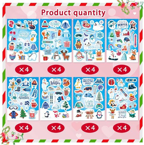 24 Sheets St. Patrick's Day Stickers, Clover Stickers Lucky Shamrock Four Leaf Clover Irish Decor Green Day Stickers for Teens Girls Kids Adults in Kuwait