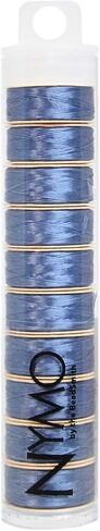 The Beadsmith Nymo Thread – 10-Pack Color Assortment Mix – Size D, .30mm Diameter, 64 Yard/58.5 Meter Spool – Made of Nylon – Bead Embroidery & Weaving, Off Loom & Loom Work and DIY Craft Projects in Kuwait