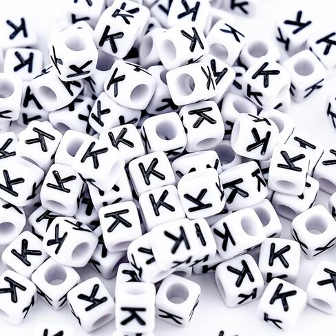 500Pcs Vowel Letter Beads E 6X6mm Individual Square Alphabet Beads for Friendship Bracelets Making in Saudi Arabia