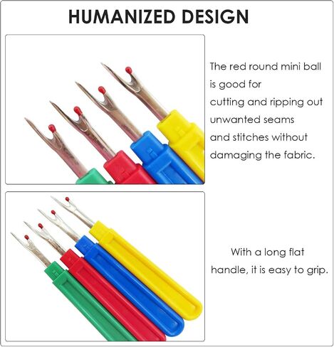 40pcs Colorful Seam Ripper Seam Rippers for Sewing Tool Handy Stitch Ripper Hem Ripper Sewing Stitches Sewing Tools Hem Ripper Stitch Ripper for Opening Removing Seams and Hems, 4 Colors,40 Pcs in Kuwait