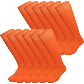 Baseball Socks, Unisex Knee High Soccer Socks Adult Football Team Sports Tube Socks 2/3/6/12 Pairs