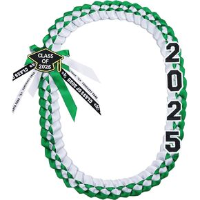 2025 Graduation Honor Ribbon Leis, Graduation Braided Necklace for College Student School Grad Party Supplies