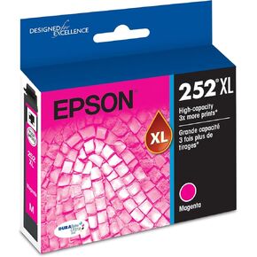 EPSON 252 DURABrite Ultra Ink High Capacity Magenta Cartridge (T252XL320-S) Works with WorkForce WF-3620, WF-3640, WF-7110, WF-7610, WF-7620, WF-7710, WF-7720, WF-7210 in Saudi Arabia