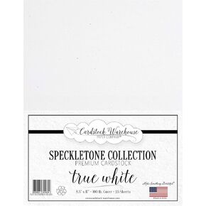 Cardstock Warehouse Speckletone Madero Beach Sand Card Stock Paper – 25 Sheets, 8.5" x 11", 100lb/270 gsm – 100% Recycled Premium Matte Cardstock for Cardmaking, Printing, and DIY Craft Projects