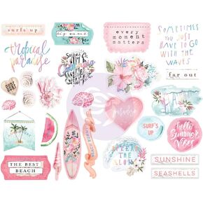PRIMA MARKETING INC SURFBOARD STICKERS CHIPBOARD, us:one size, Icons W/Foil Accents