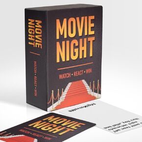 Movie Night – The Interactive Card Game You Play While You Watch Movies | Fun Entertainment for Adults, Family Gatherings, Parties, and Date Nights!
