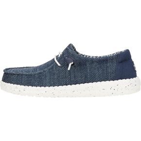 Hey Dude Wendy Stretch Sox Navy Size 7, Women’s Shoes, Women’s Slip-on Loafers, Comfortable & Light-Weight